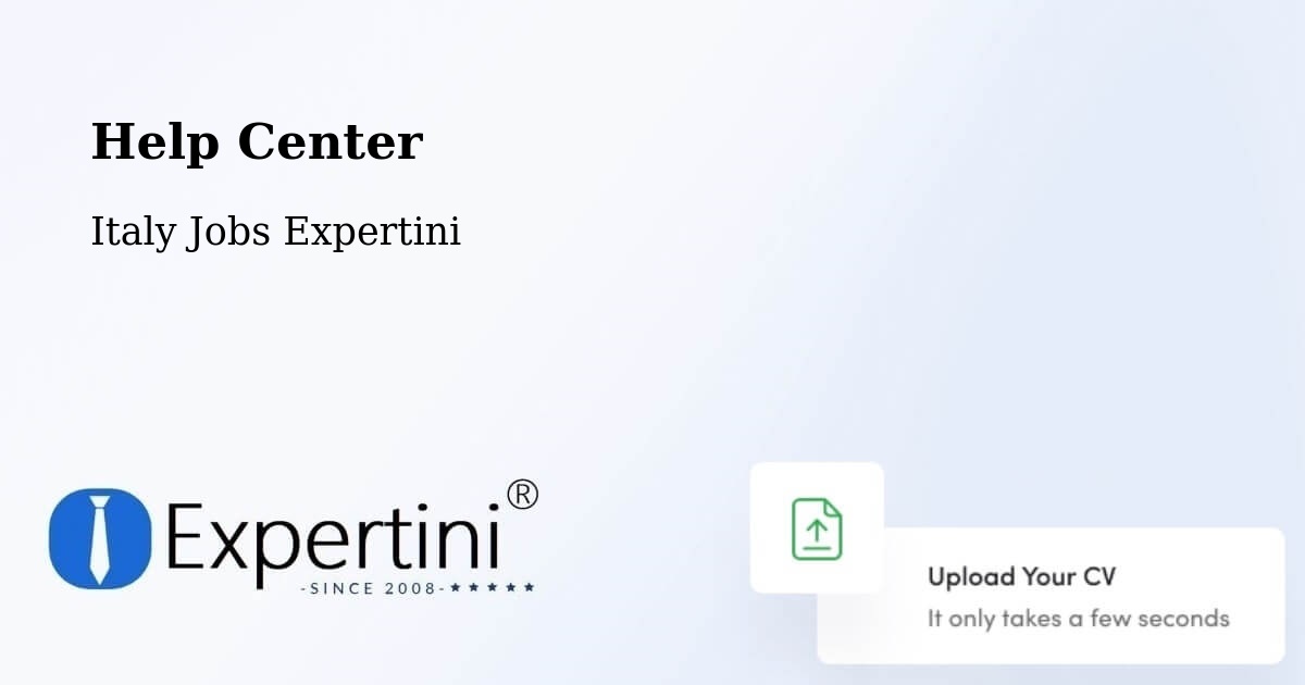 Help Center - Italy Jobs Expertini